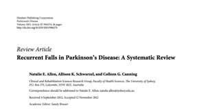 Recurrent Falls in Parkinson’s Disease: A Systematic Review